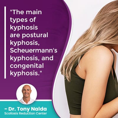 The main types of kyphosis