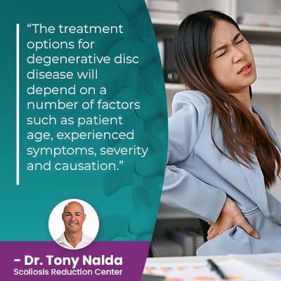 The treatment options for degenerative