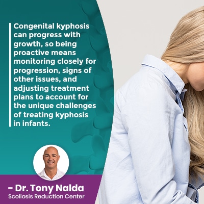 Congenital kyphosis can progress