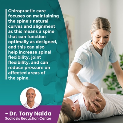 Chiropractic care focuses on maintaining