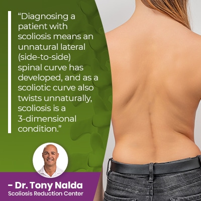 Diagnosing a patient with scoliosis