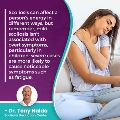 Scoliosis can affect a person