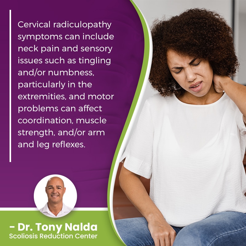 cervical radiculopathy symptoms can include