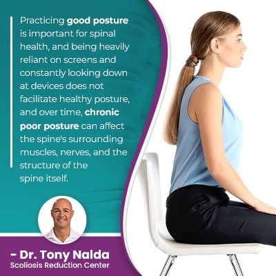 praticing good posture is