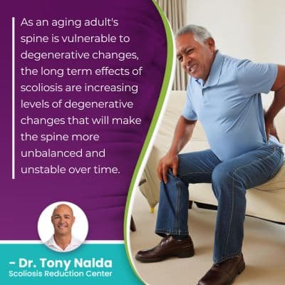 As an aging adult's spine is