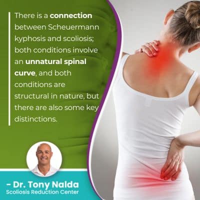 There is a connection between Scheuermann kyphosis