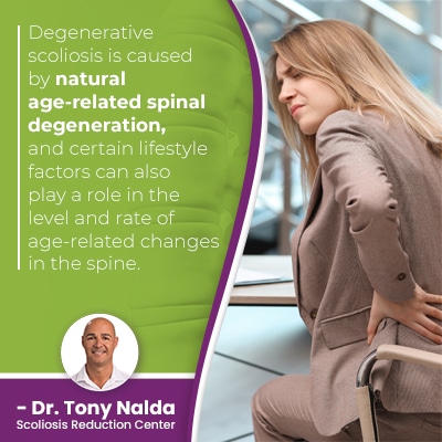 degenerative scoliosis is caused