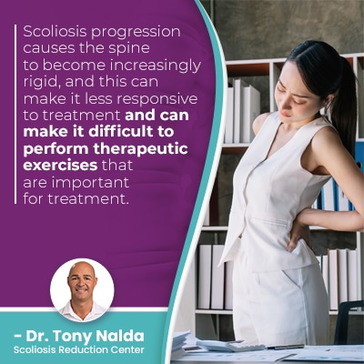 scoliosis progression causes the