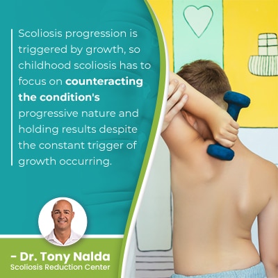 scoliosis progression triggered by