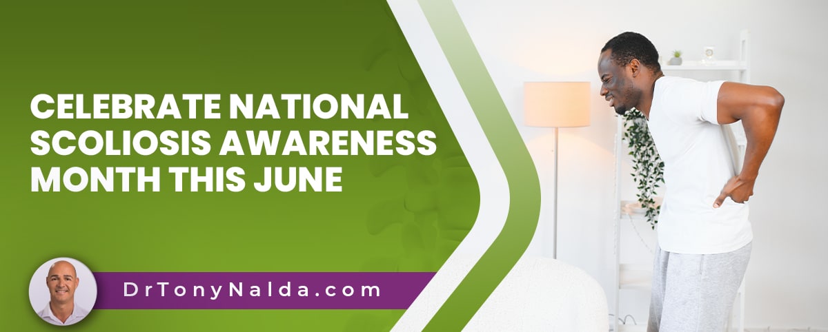 A featured image post for the blog titled: “celebrate national scoliosis awareness month"