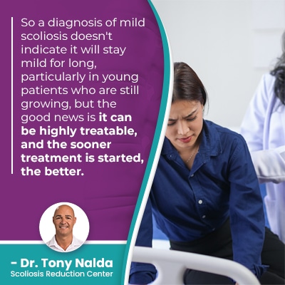 A visual representation of the quote from the text starting with “So a diagnosis of mild"